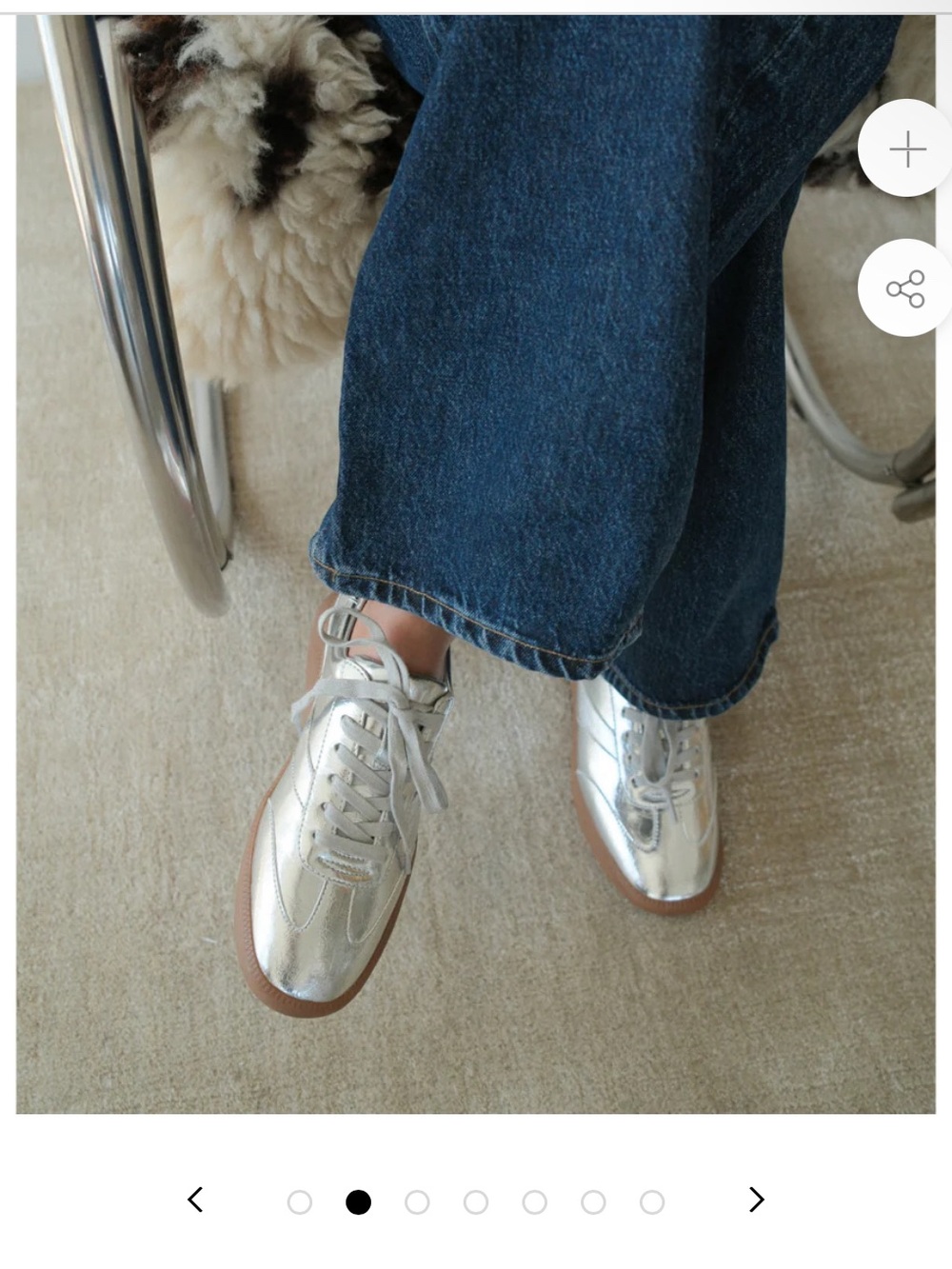Matisse Metallic Silver Sneakers
